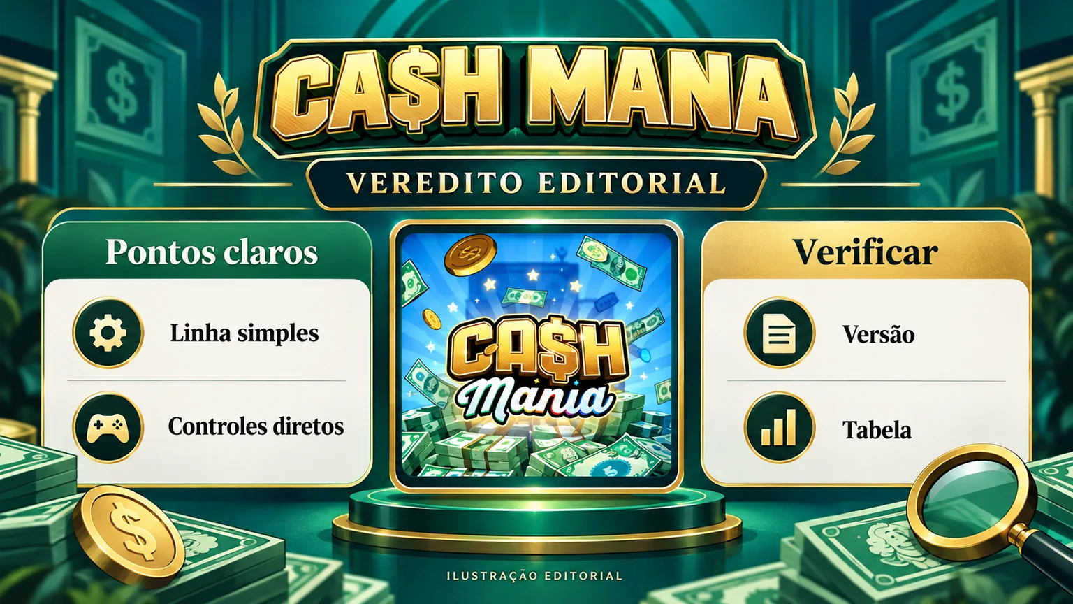 Painel editorial com o veredito de clareza alta e evidência incompleta